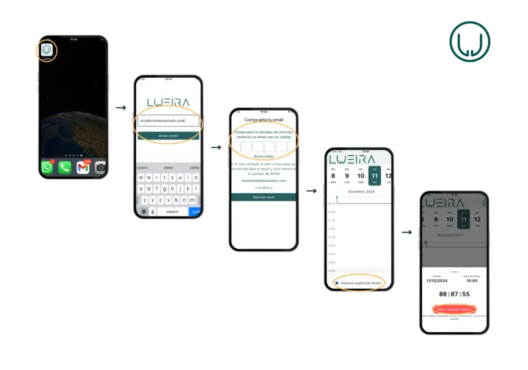 Fichaje digital con Lueira App