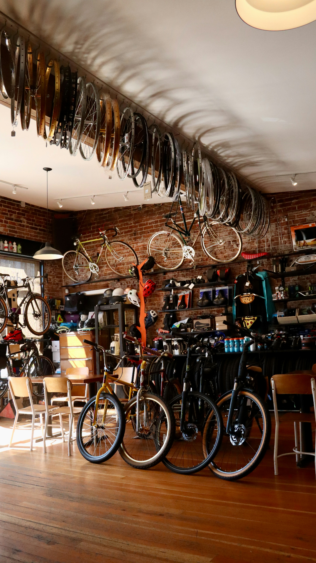 Tienda de alquiler de bicicletas con flota y accesorios