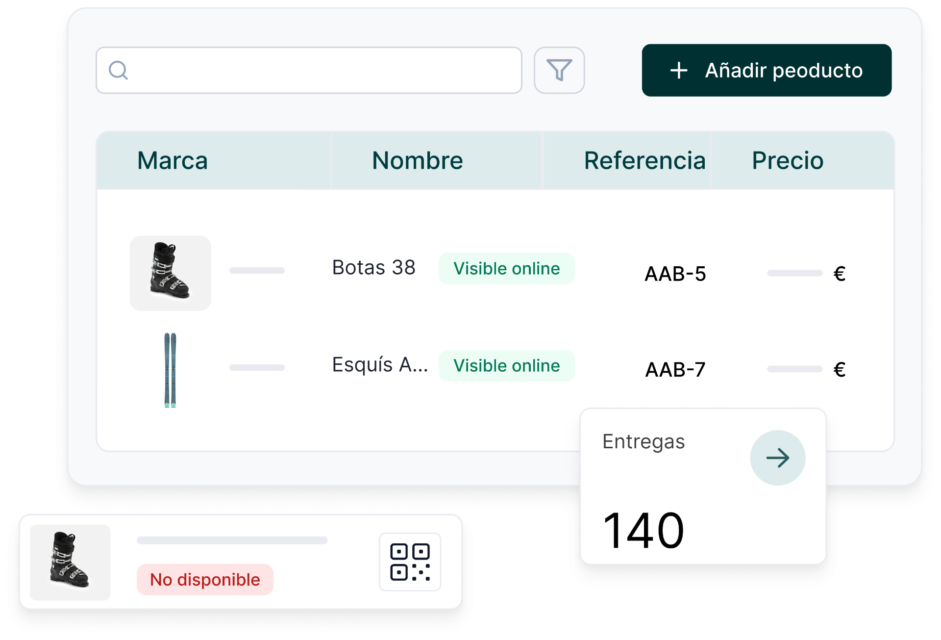 Inventario de material de invierno