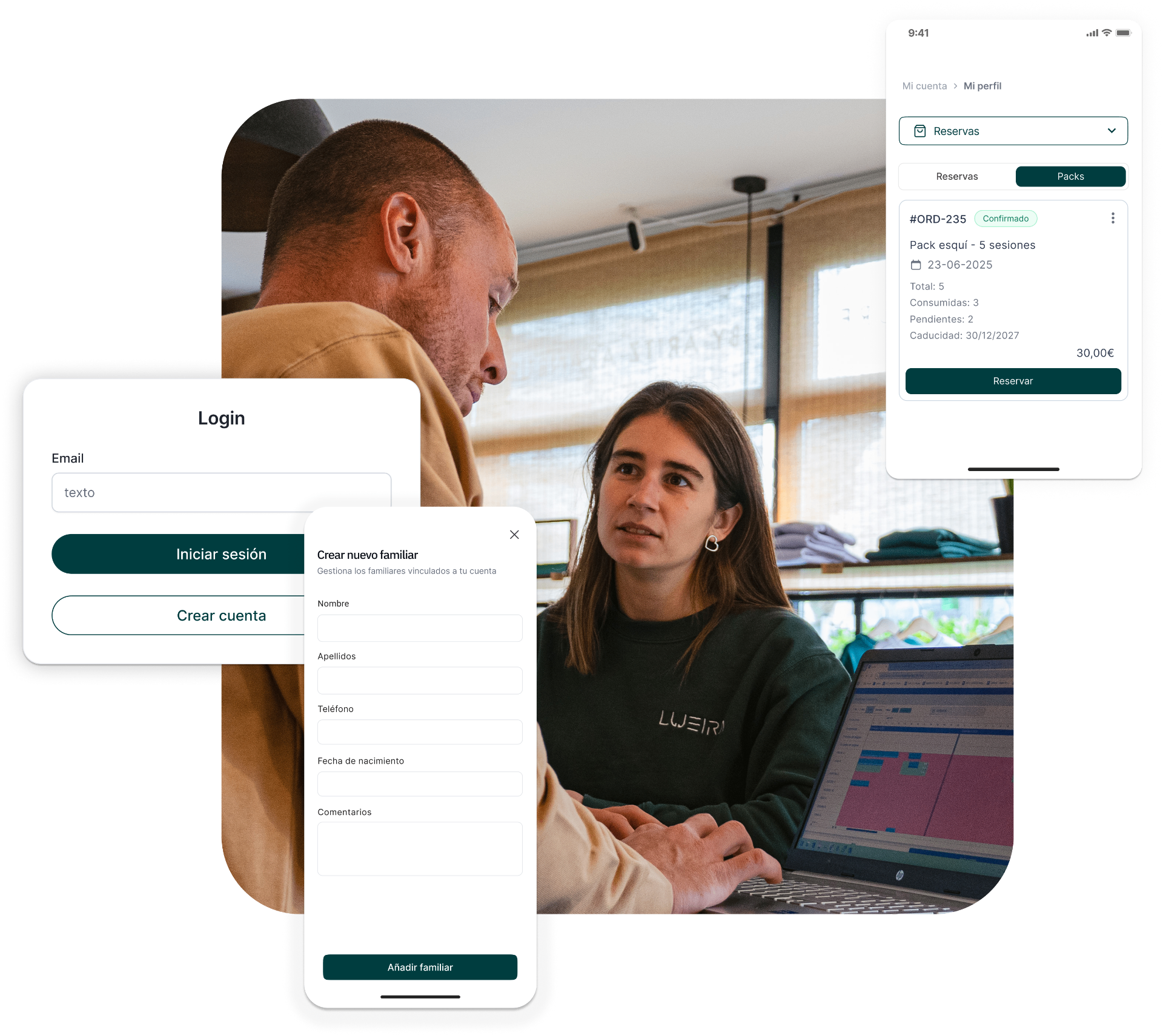 Portal de clientes de Lueira