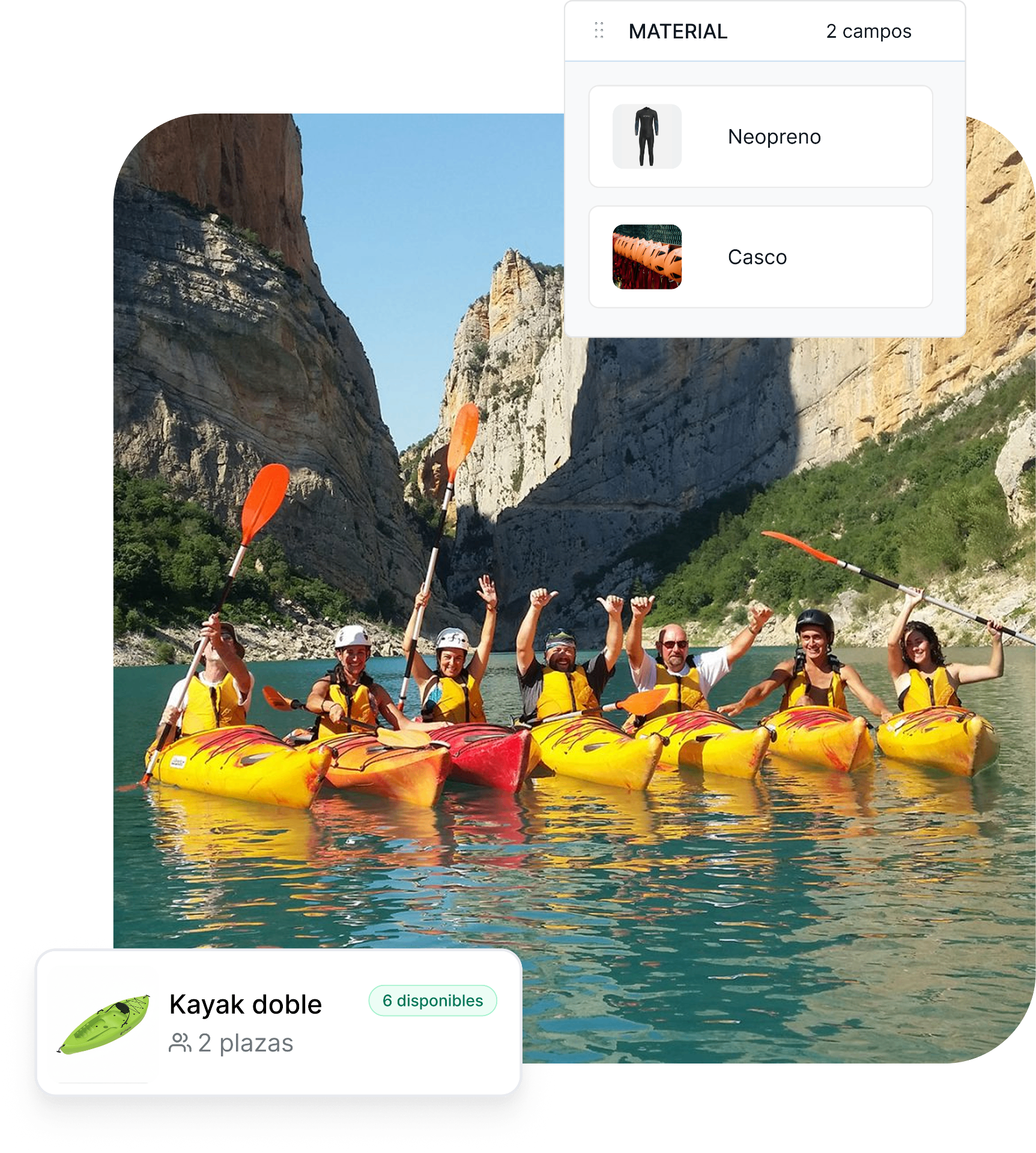 Gestión de recursos materiales en productos grupales